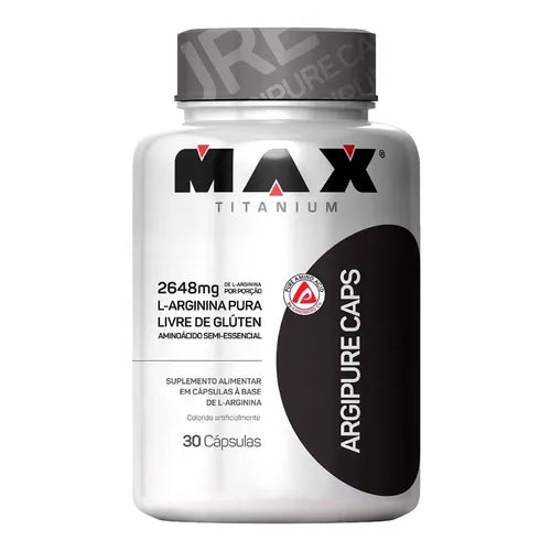 L-Arginina pura Max Titanium 30 cápsulas