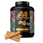 Proteína Nitro Tech Gold MuscleTech 5 LB churros ⚡