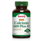 Calcio 600 + Vitamina D3 Sunvit 30 tab ⚡