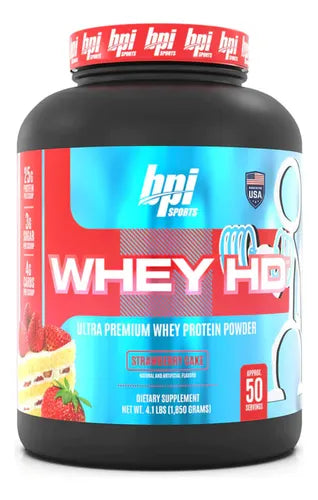 Proteína BPI Sports Whey HD 50 SV fresa ⚡