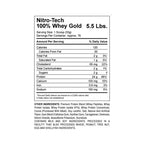 Proteína Nitro Tech Gold MuscleTech 5 LB chocolate ⚡