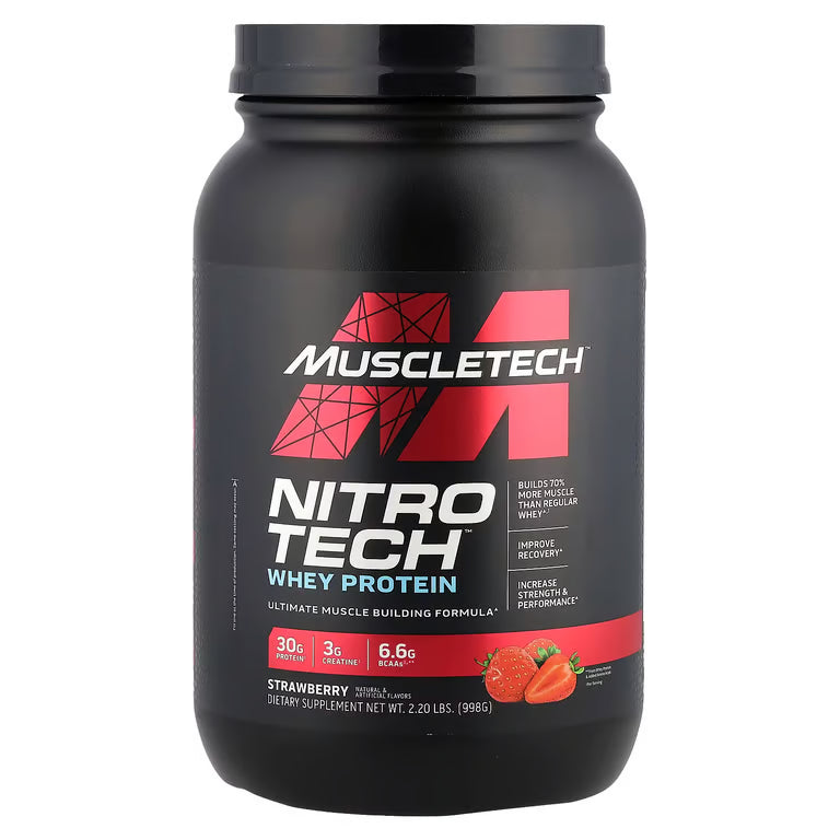 Proteína Nitro Tech MuscleTech 2LB fresa