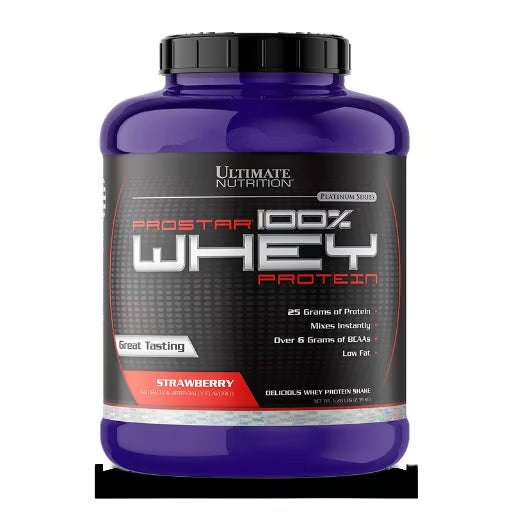 Proteína Prostar Whey Ultimate Nutrition 80 SV fresa