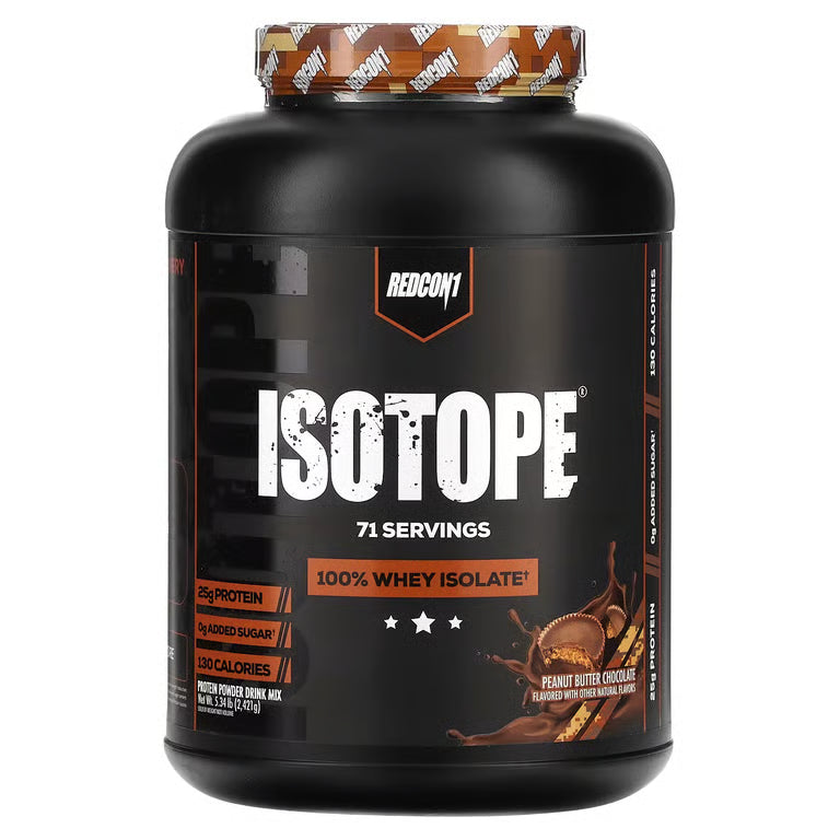 Isotope Redcon1 Whey Isolate 71 SV mantequilla maní ⚡