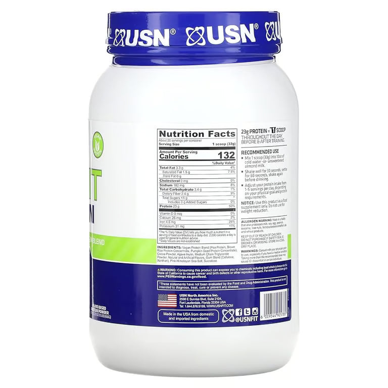 Proteína Plant USN 1.5 LB chocolate