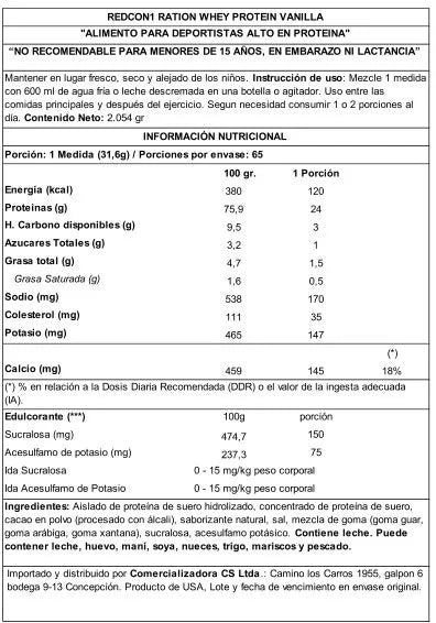 Ration Redcon1 65 SV cookie