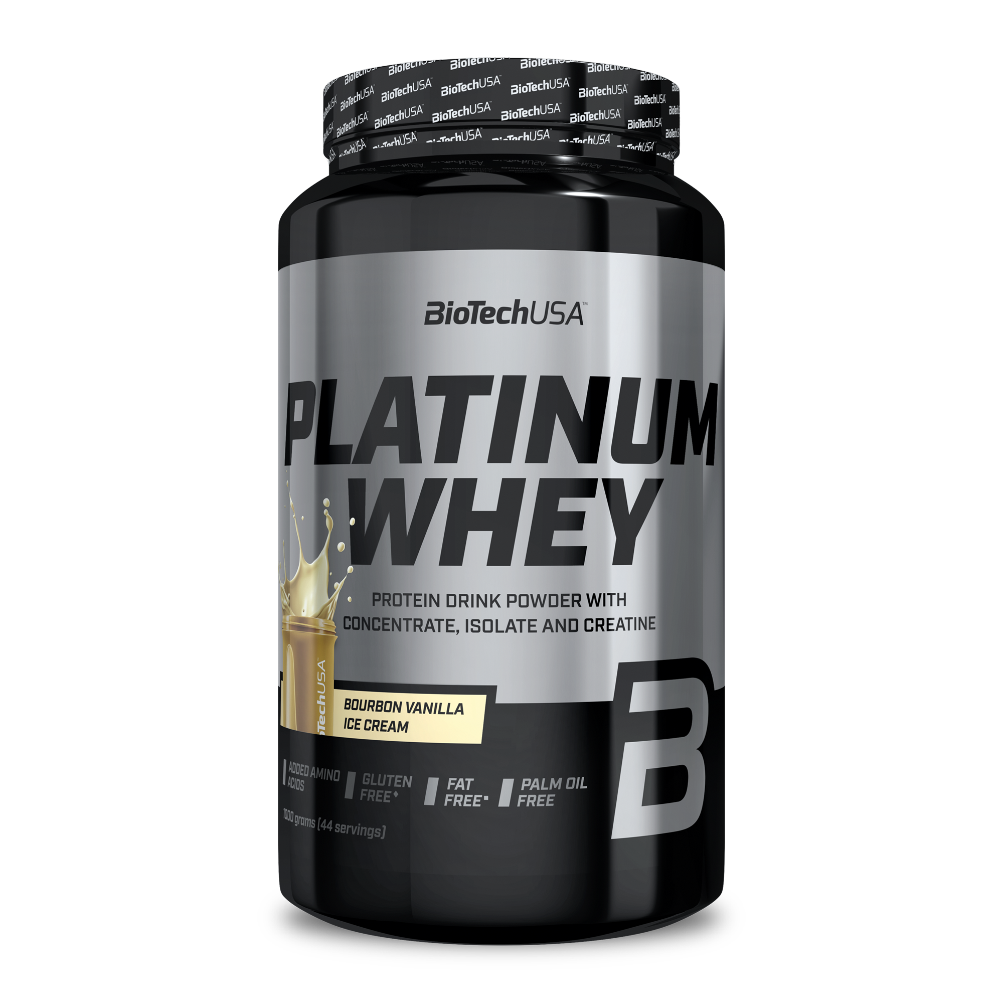 PROTEINA PLATINUM WHEY 1000 gr BOURBON VAINILLA ICE CREAM