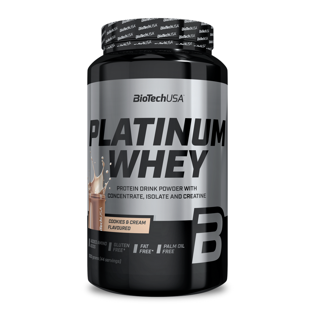 BioTechUSA Platinum Whey 1000 g | Proteína + Creatina