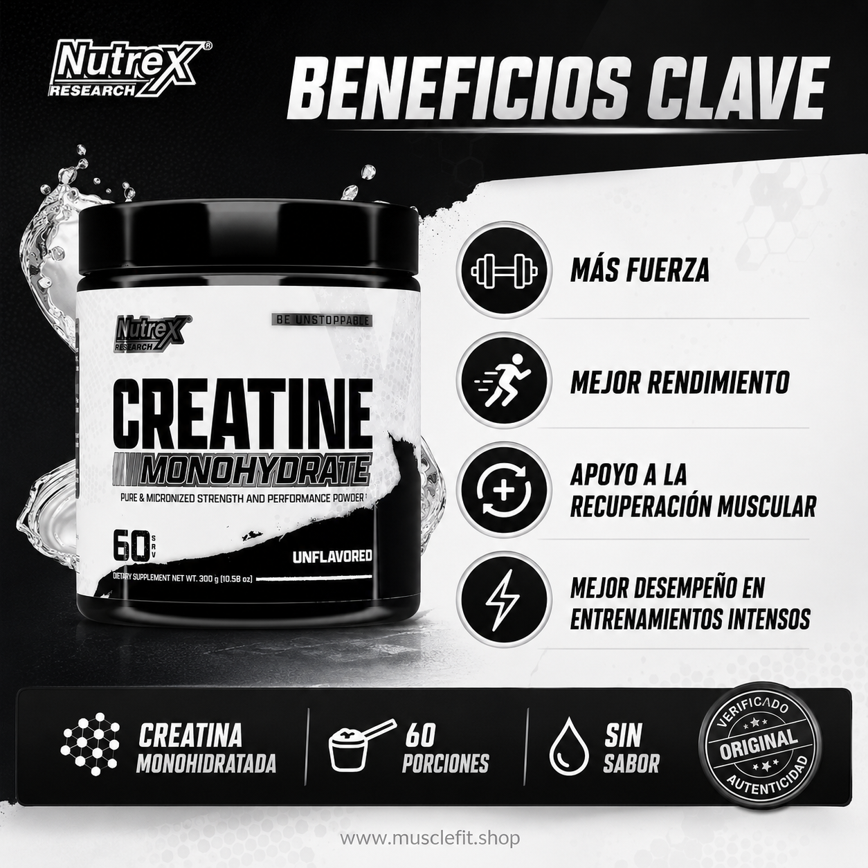 Creatina Nutrex 60 SV