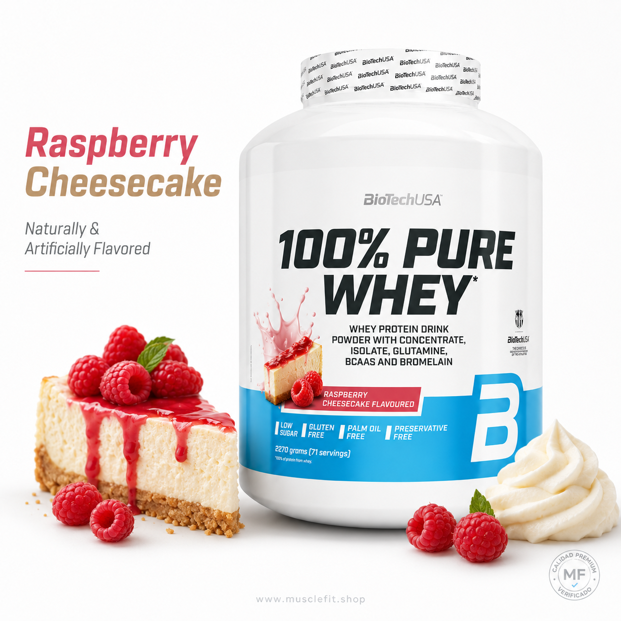 BioTechUSA 100% Pure Whey 5 lb | Proteína Whey