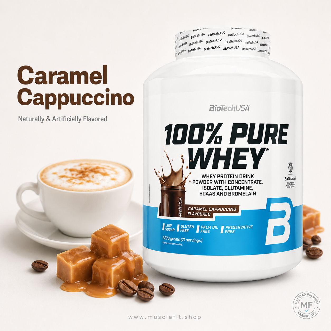 BioTechUSA 100% Pure Whey 5 lb | Proteína Whey