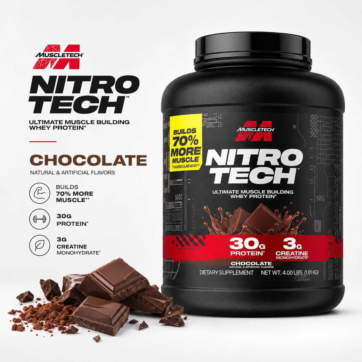 Nitro-Tech Performance MuscleTech 4 lb