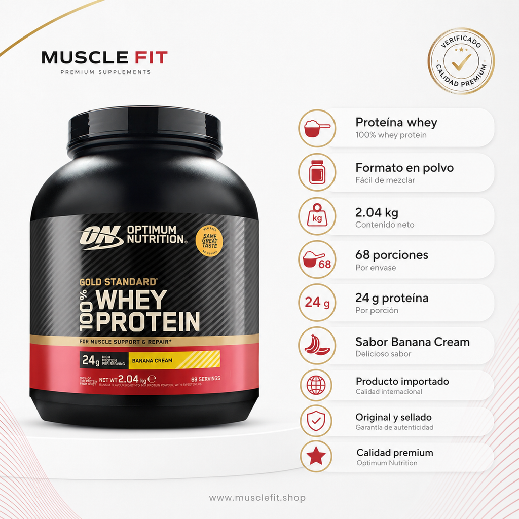 Gold Standard Whey 5 lb Optimum Nutrition | Chocolate blanco