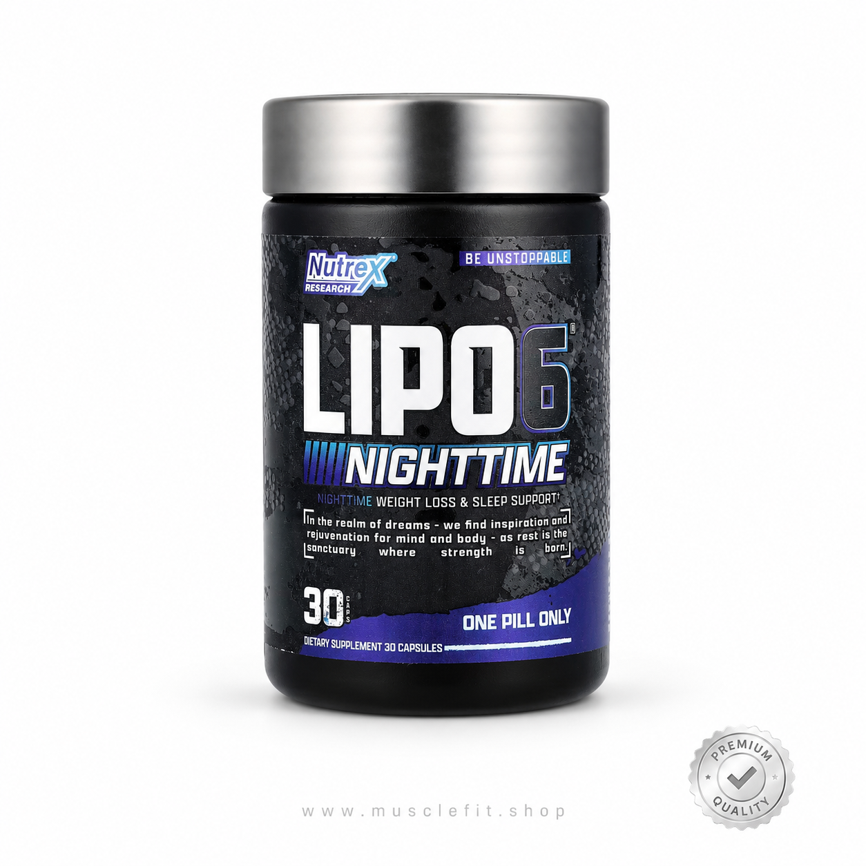Quemador de grasa Lipo 6 Black Nighttime 60 capsulas