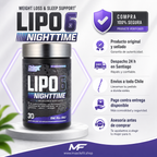 Quemador de grasa Lipo 6 Black Nighttime 60 capsulas