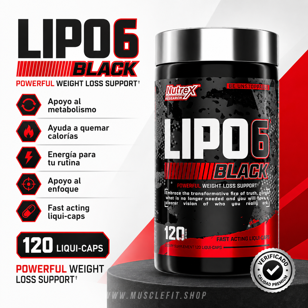 Quemador de grasa Lipo 6 Black Ultra 60caps