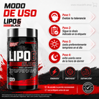 Quemador de grasa Lipo 6 Black Ultra 60caps