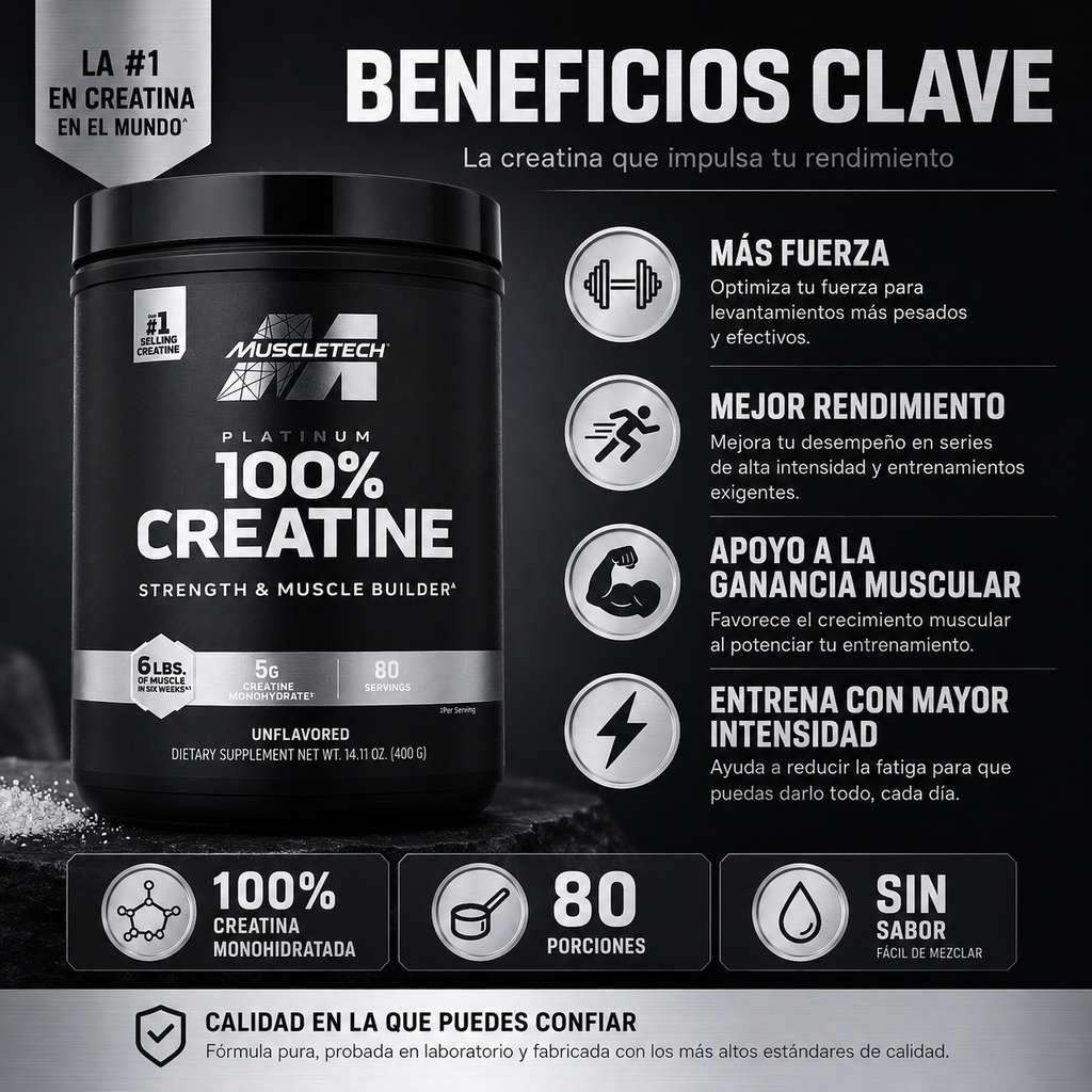Creatina Platinum Muscletech 80 SV
