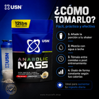Ganador de masa USN Anabolic Mass 12 LB chocolate