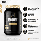 Proteina Isotope Redcon1 Whey Isolate 30 SV Mantequilla de Maní