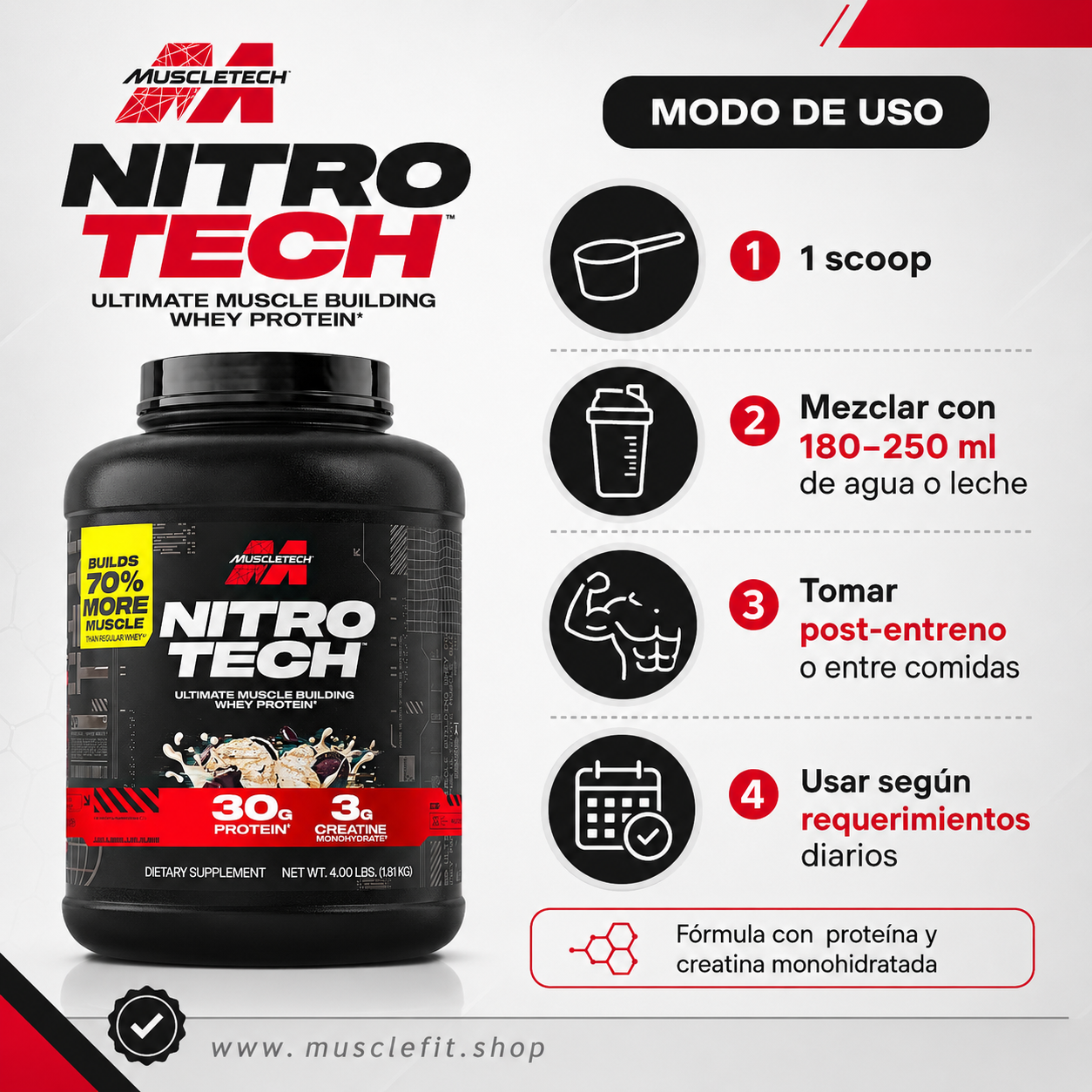 Nitro-Tech Performance MuscleTech 4 lb