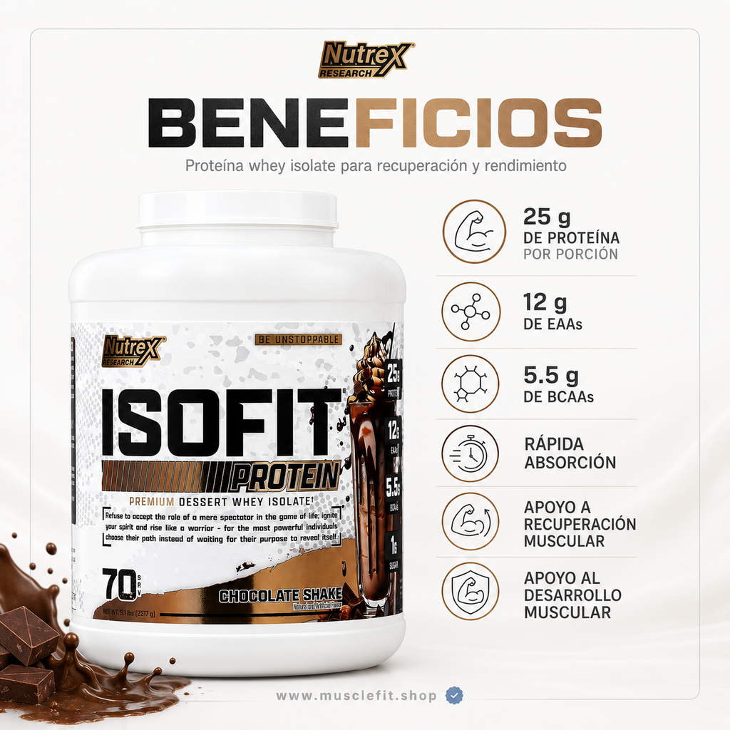 Proteina IsoFit Nutrex 5LB vainilla