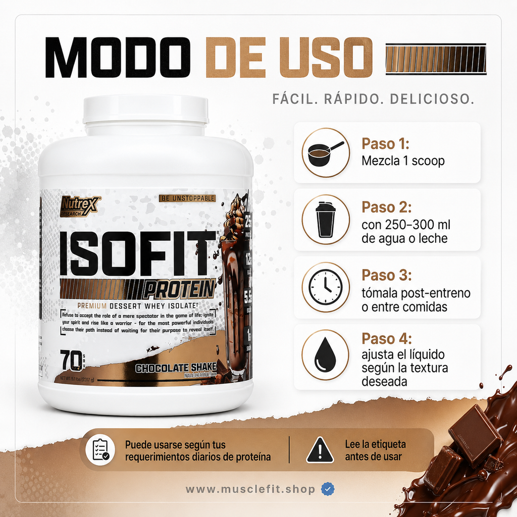 Proteina IsoFit Nutrex 5LB vainilla
