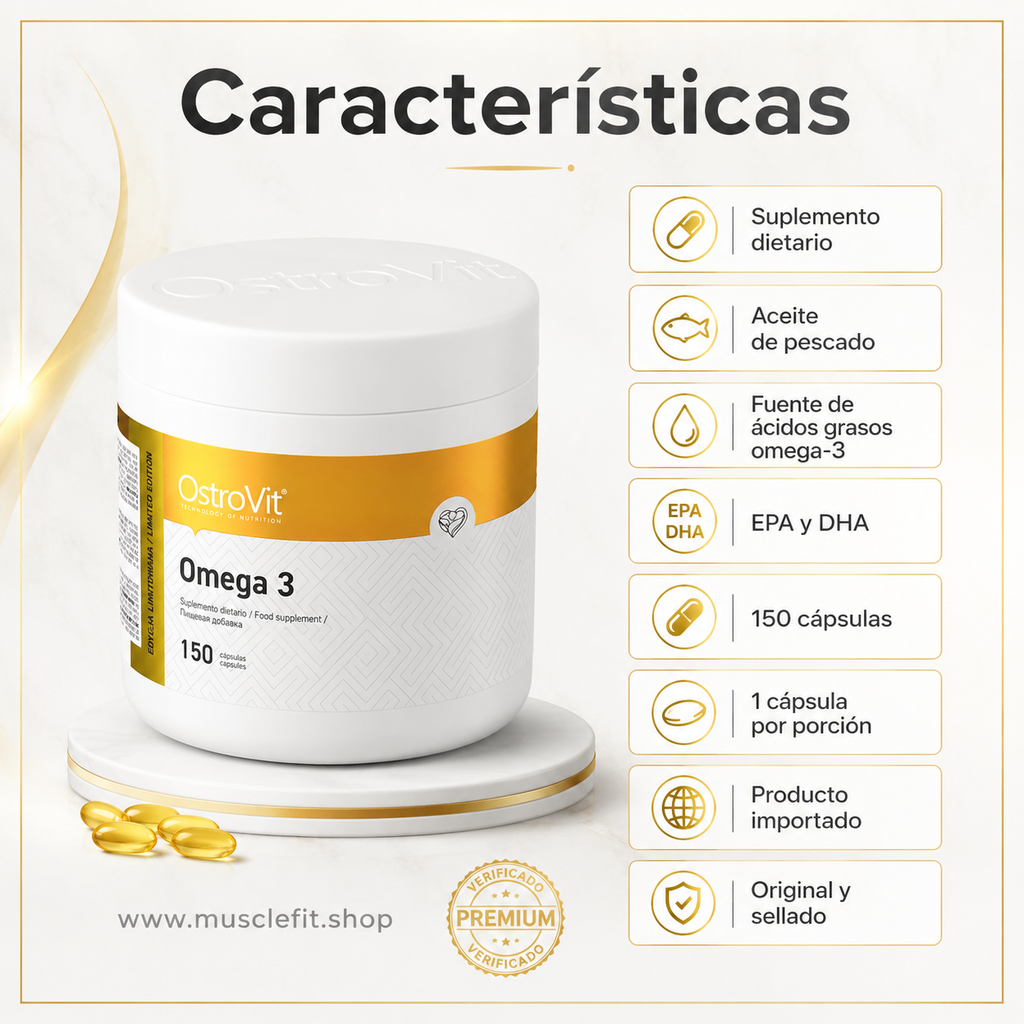 Omega 3 Ostrovit 150 cápsulas