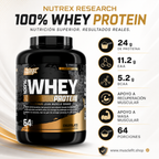 Proteína 100% Whey Nutrex 5 LB chocolate