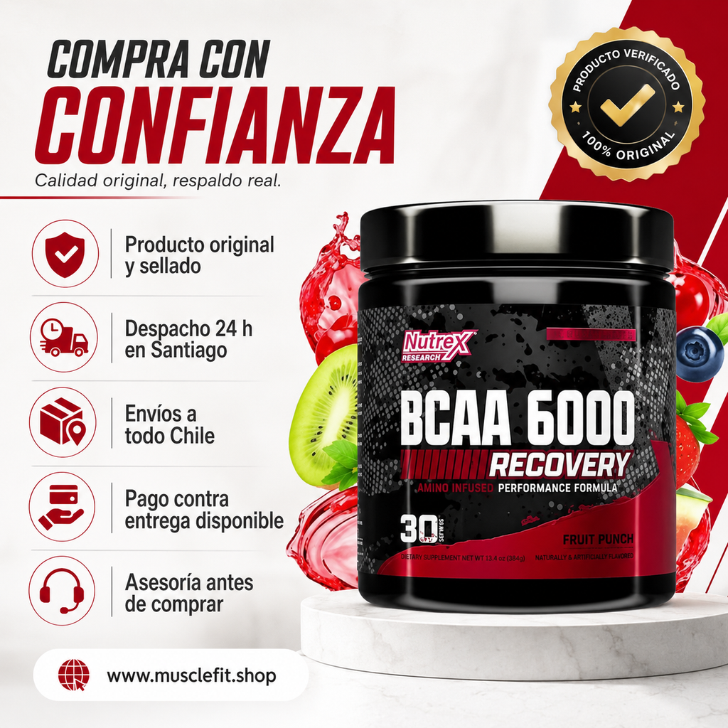 BCAA 6000 Recovery Nutrex Sandia ⚡