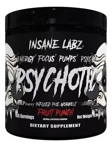 Pre Entreno Psychotic Black Insane fruit punch