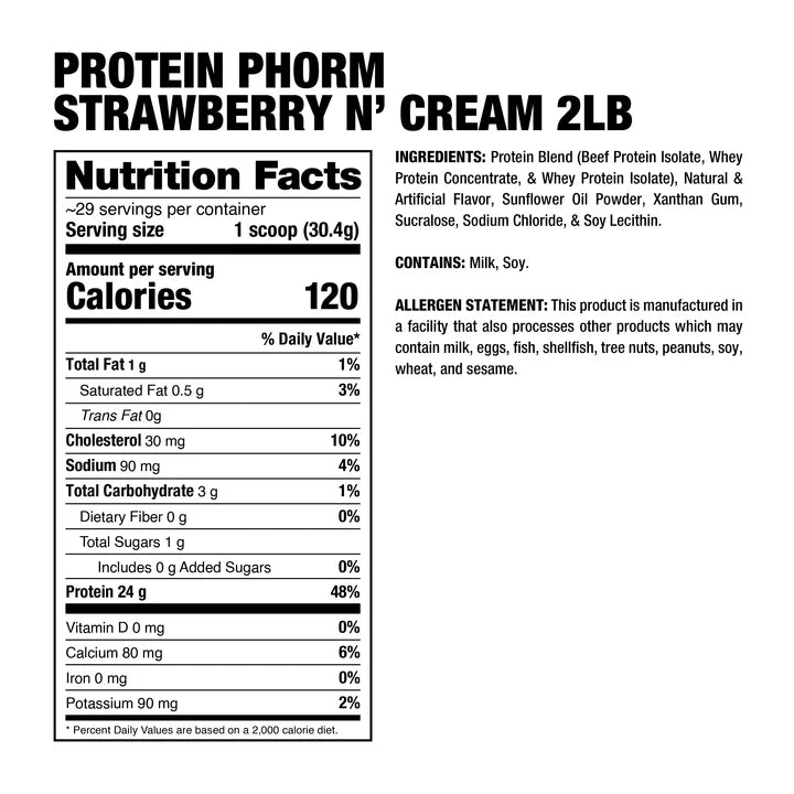 Proteína Dragon Phorm 2 LB fresa