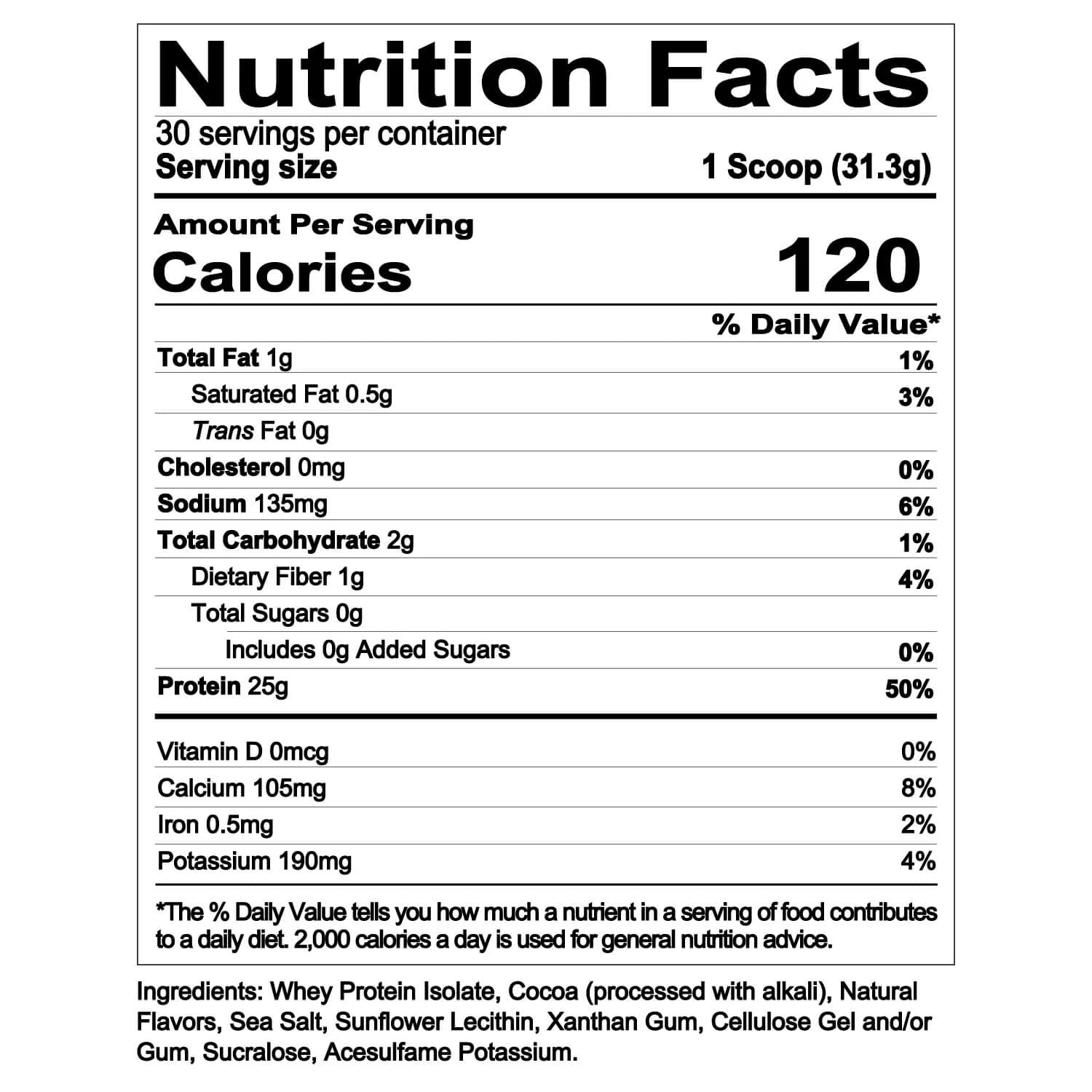 Isotope Redcon1 Whey Isolate 30 SV chocolate