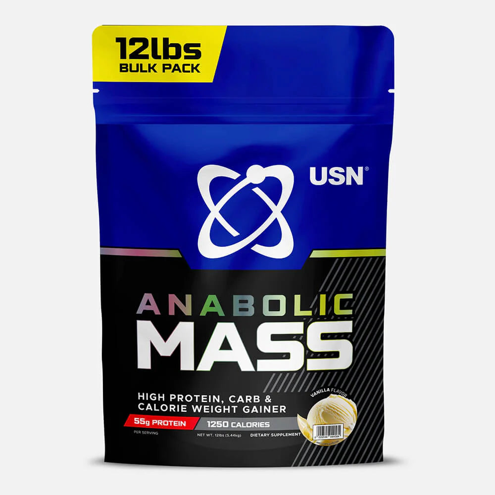 Ganador de masa USN Anabolic Mass 12 LB vainilla