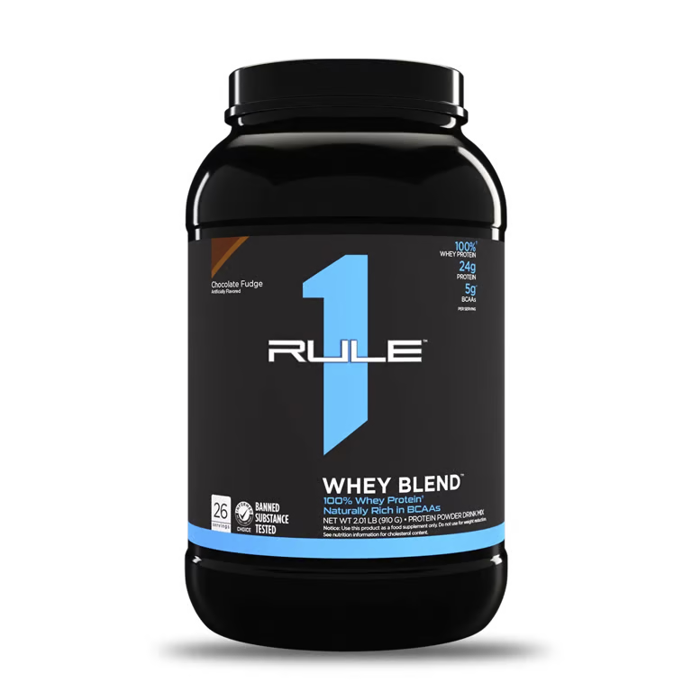 Proteína Rule 1 Whey Blend 2 LB chocolate ⚡