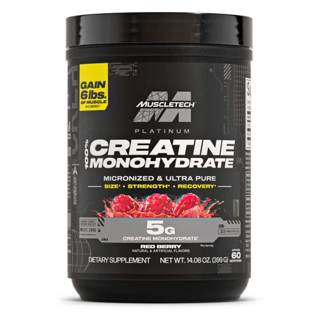 Creatina MuscleTech Platinum 80 SV Red Berry