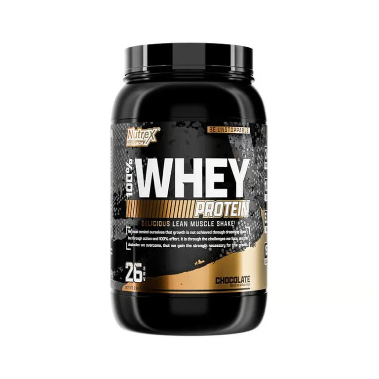 Proteína Nutrex 100% Whey 26 SV chocolate ⚡