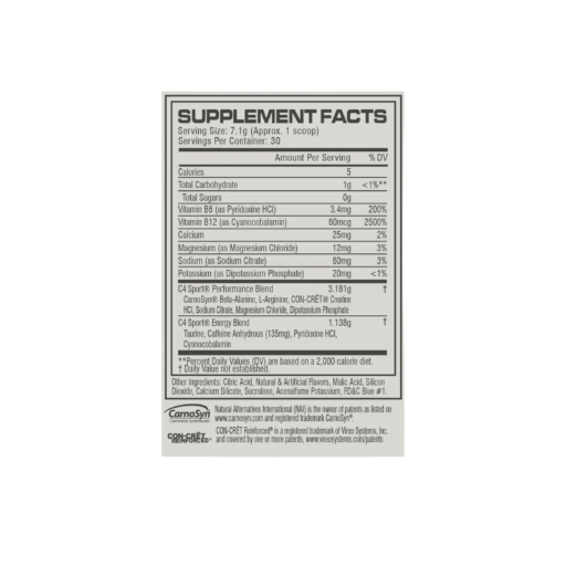 Pre entreno Cellucor C4 Sport 30 SV