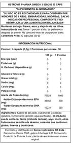 Omega 3 OstroVit 30 cápsulas