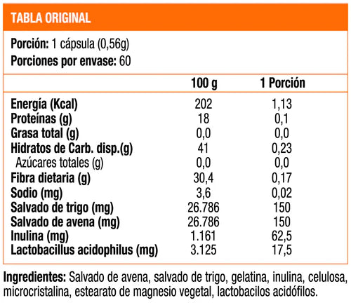 Probiotico fibra 60 caps Sunvit ⚡