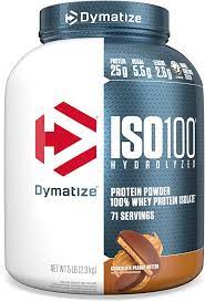 Proteína Dymatize ISO 100 76 SV crema de maní